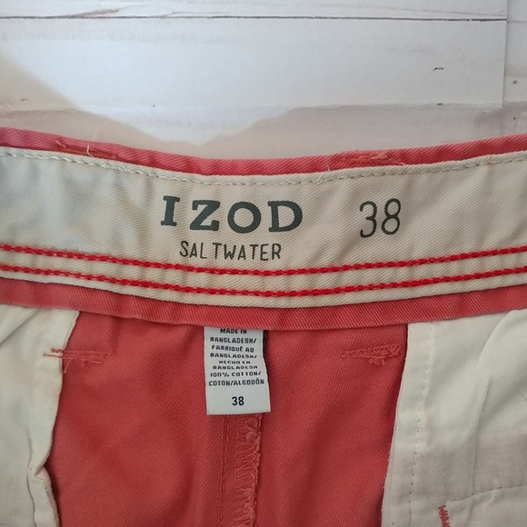 Izod salmon shorts-38 - Picture 3 of 6